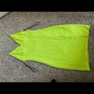Small H&M Neon strappy open back dress